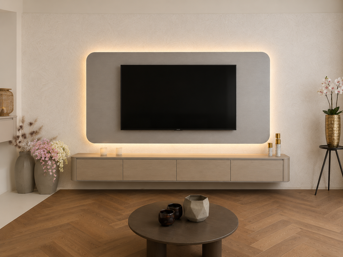 Eiken	Wandpaneel TV-paneel