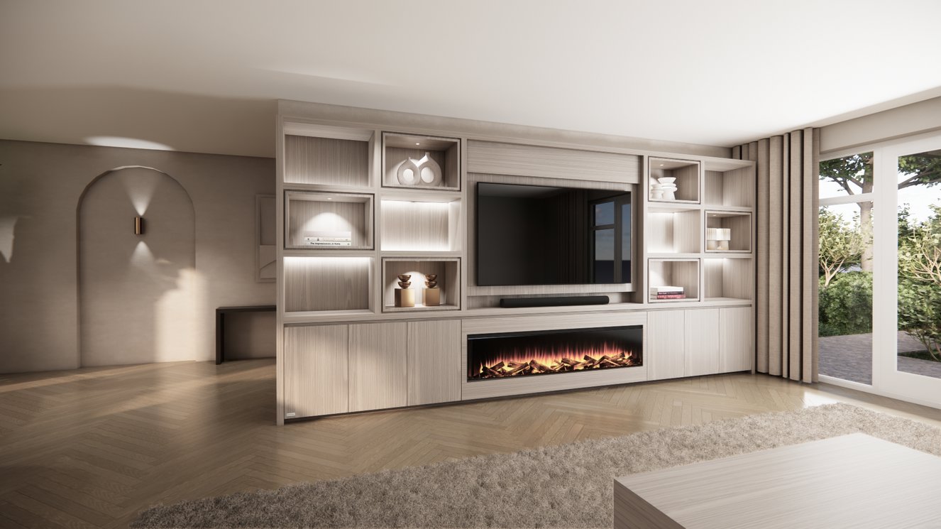 Cinewall	Emily Royal-size 420-480	cm Eiken British	Fires