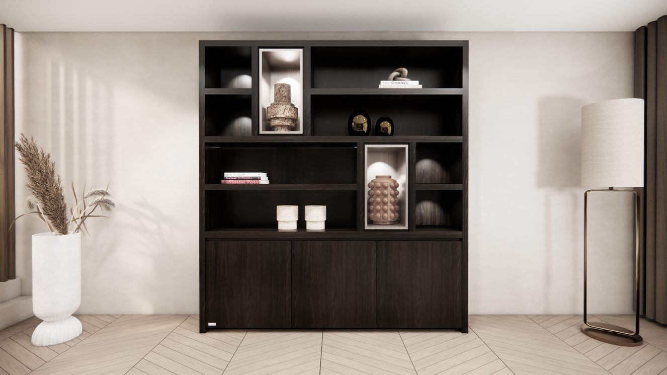Felton Vakkenkast King-size 170-220	cm Eiken