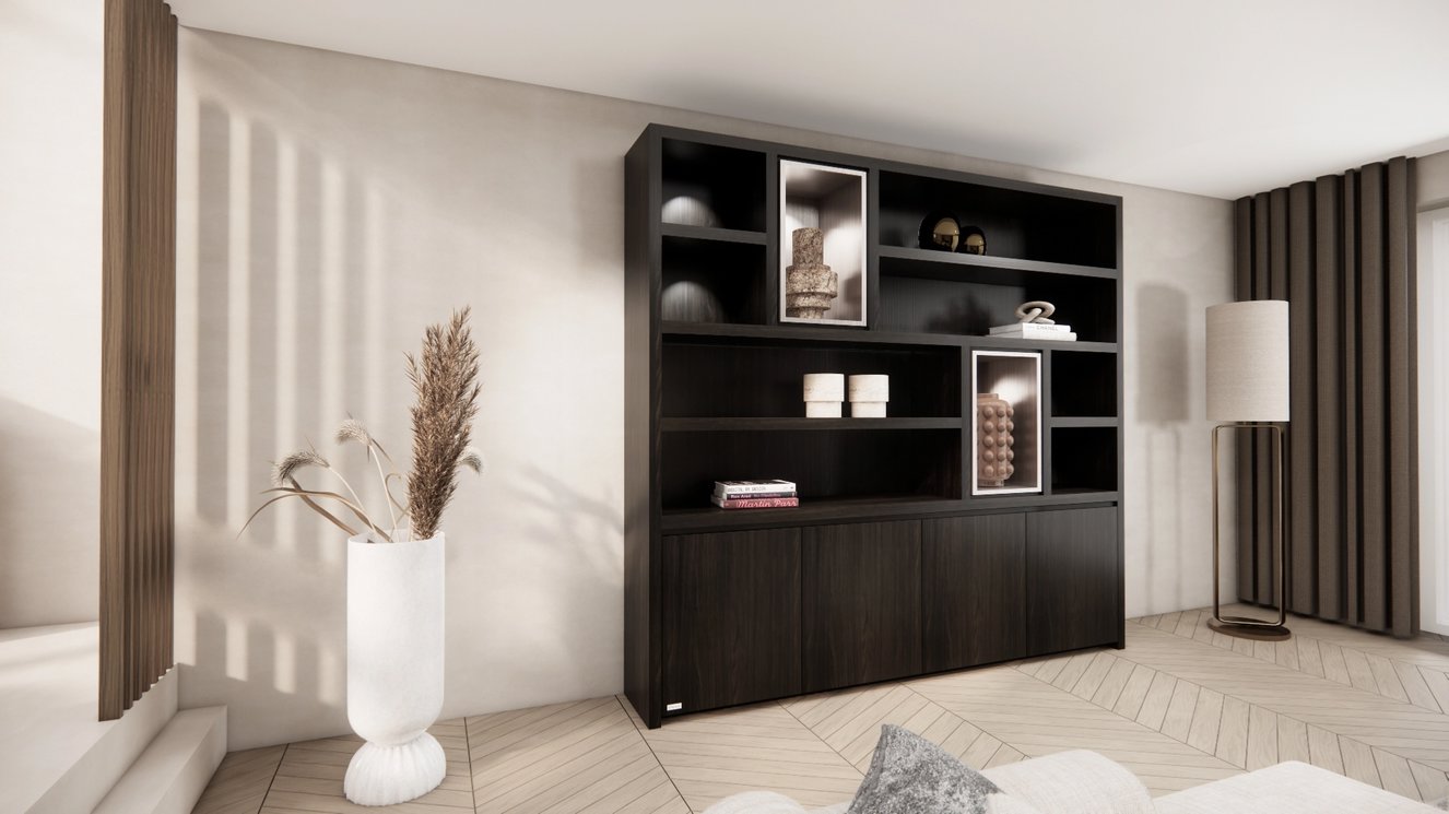 Felton Vakkenkast Royal-size 230-260	cm Eiken