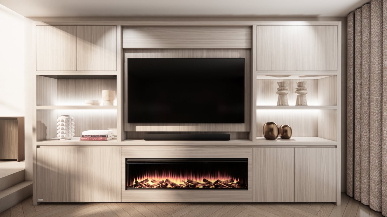 Cinewall	Franklin King-size 350-410	cm Eiken British	Fires
