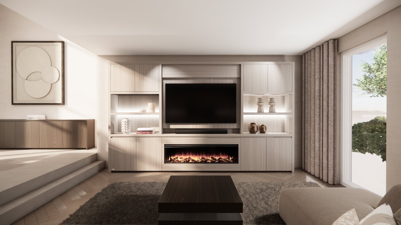 Cinewall	Franklin King-size 350-410	cm Eiken British	Fires