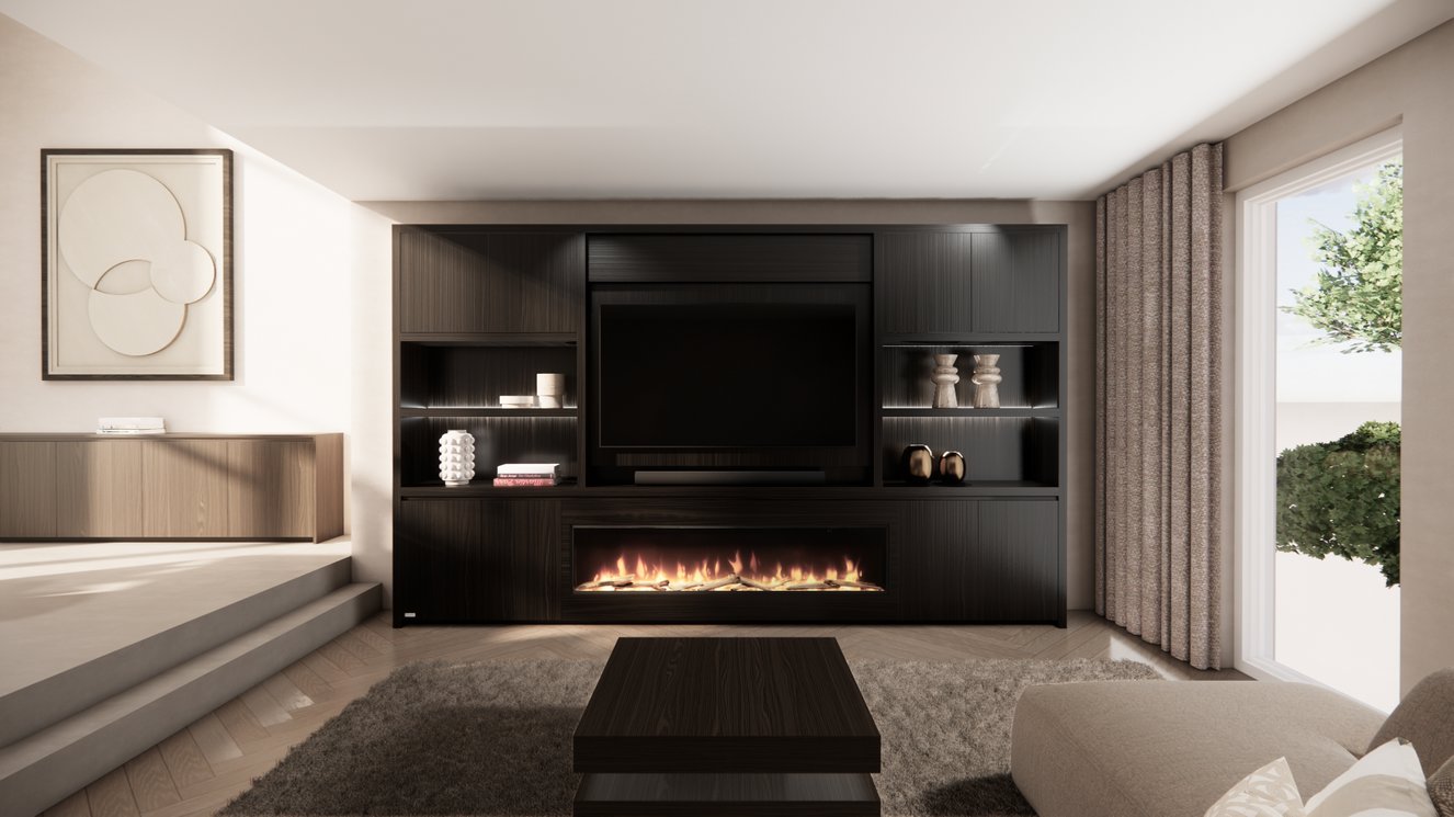 Cinewall	Franklin King-size 350-410	cm Eiken Dimplex