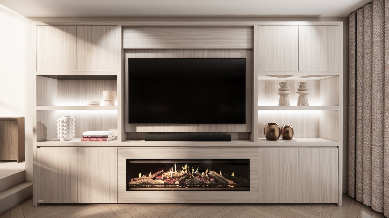 Cinewall	Franklin King-size 350-410	cm Eiken Kalfire	E-ONE