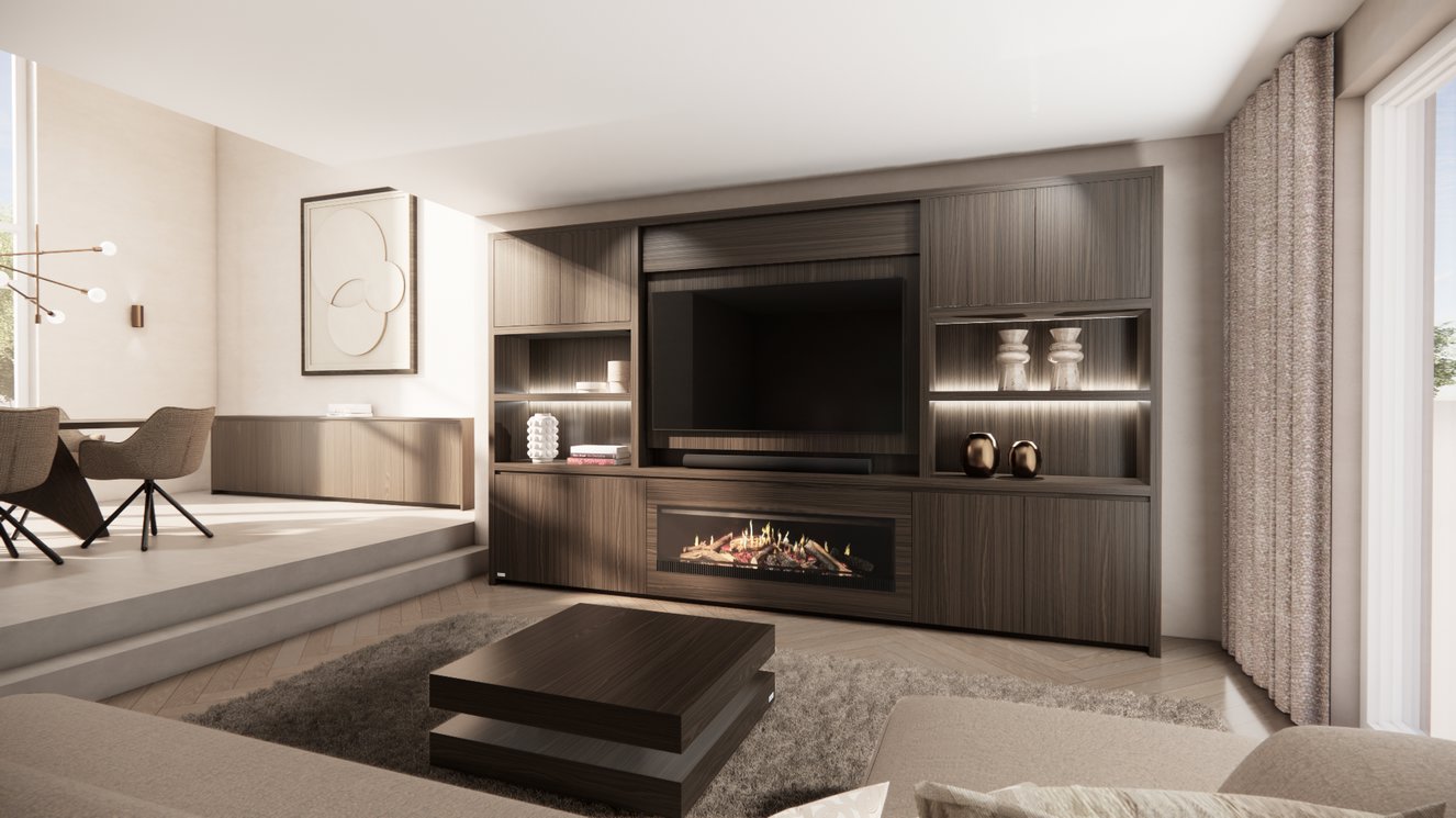 Cinewall	Franklin King-size 350-410	cm Eiken Kalfire	E-SERIE