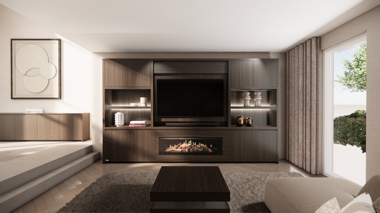 Cinewall	Franklin King-size 350-410	cm Eiken Kalfire	E-SERIE