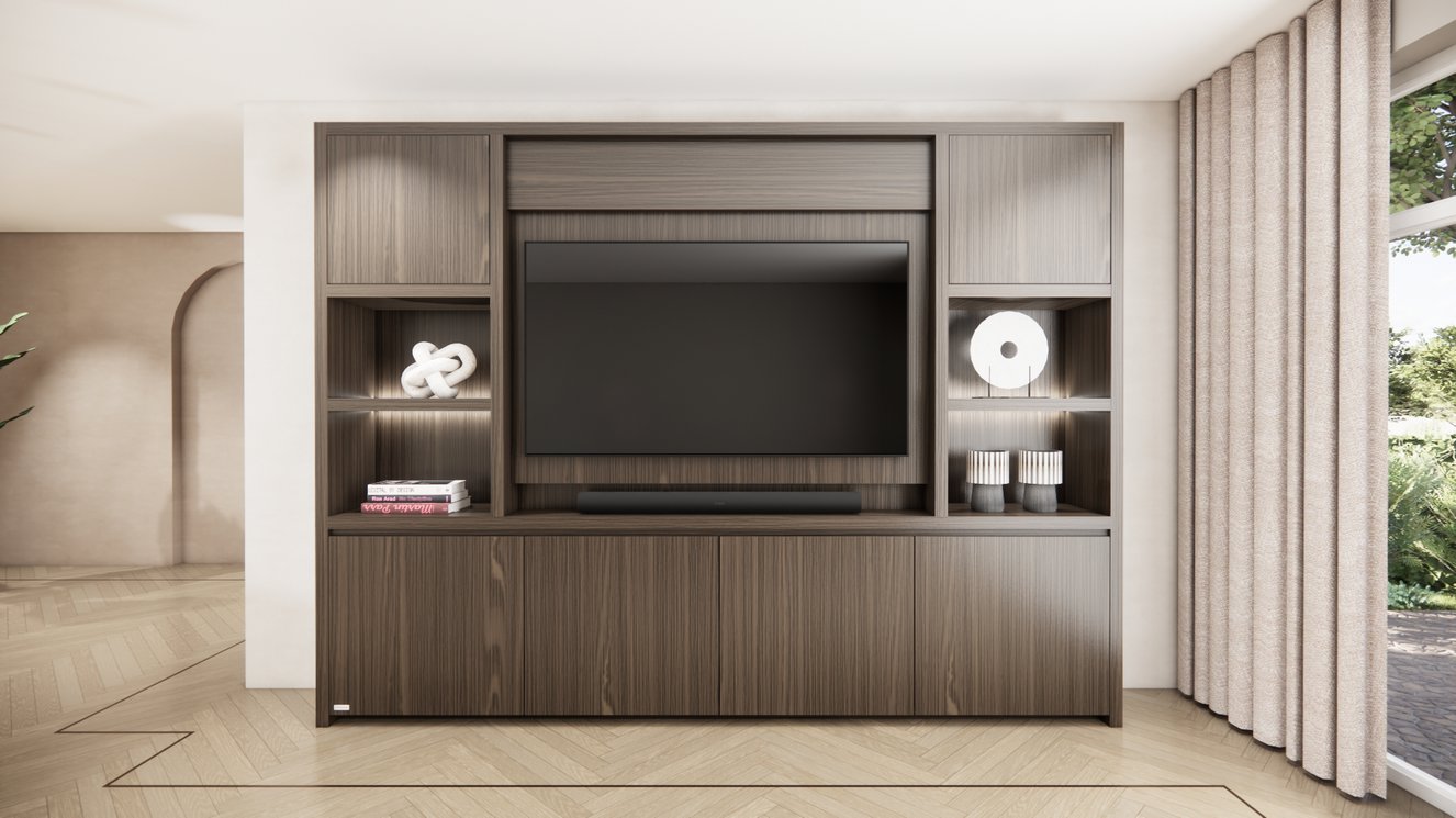 Cinewall	Franklin Queen-size 280-340	cm Eiken