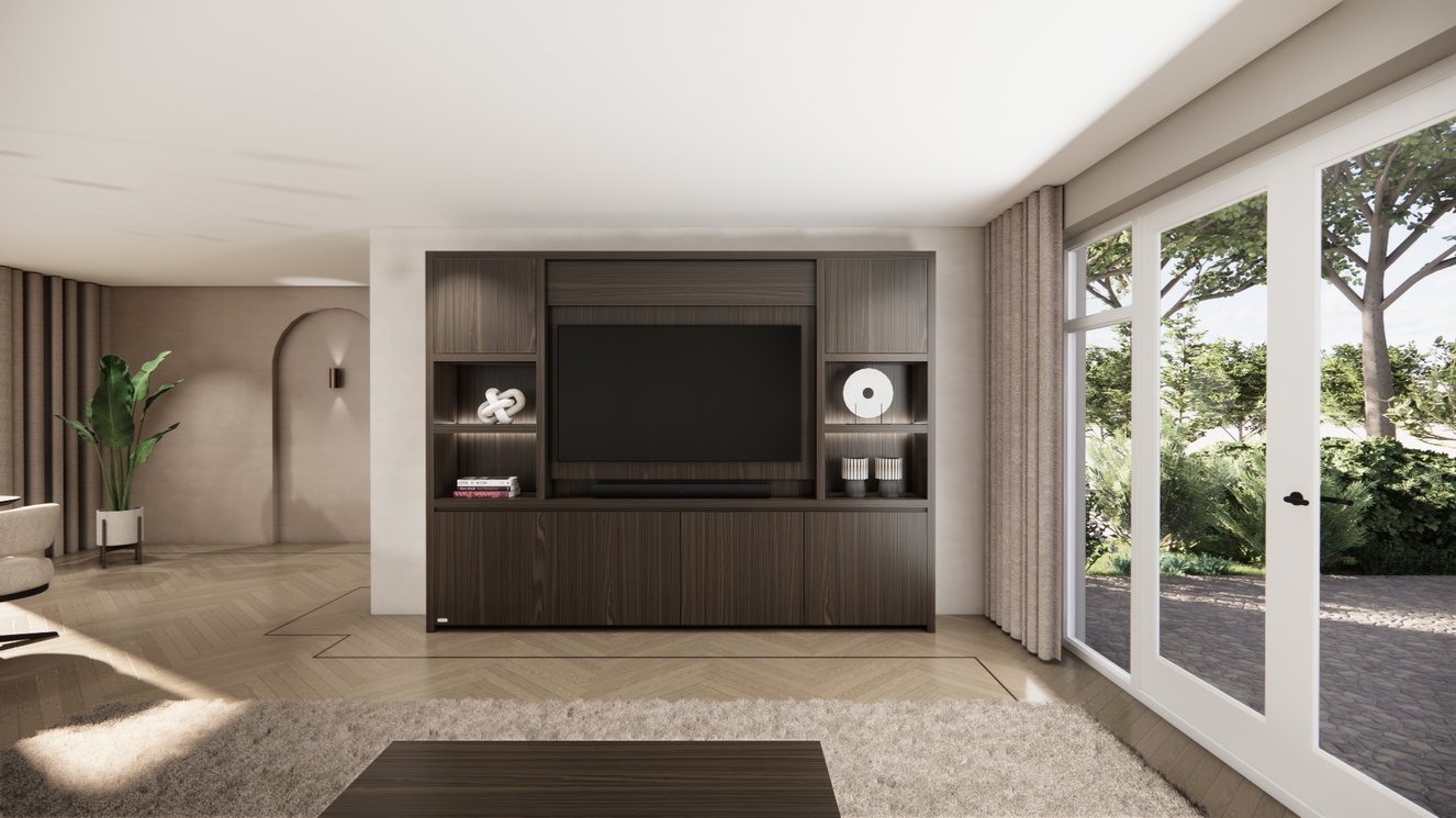 Cinewall	Franklin Queen-size 280-340	cm Eiken