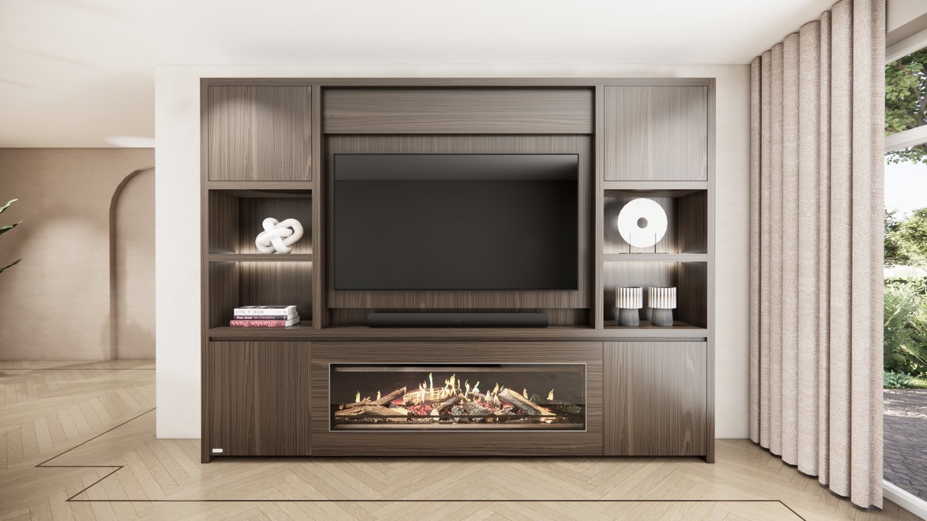 Cinewall	Franklin Queen-size 280-340	cm Eiken Kalfire	E-ONE