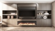 Franklin Cinewall Royal-size 420-480 cm Eiken Dimplex 74Inch