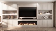 Franklin Cinewall Royal-size 420-480 cm Eiken Dimplex 74Inch