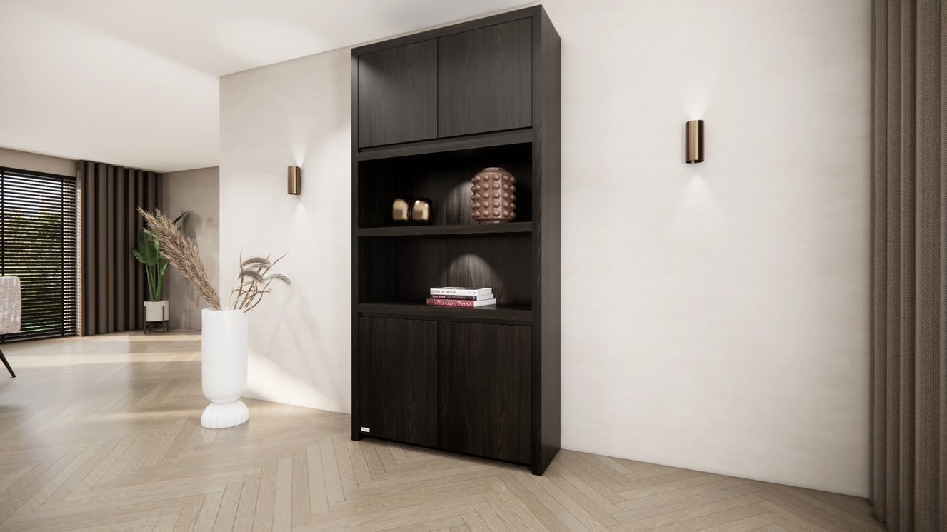 Franklin Vakkenkast Double-size 80-120	cm Eiken