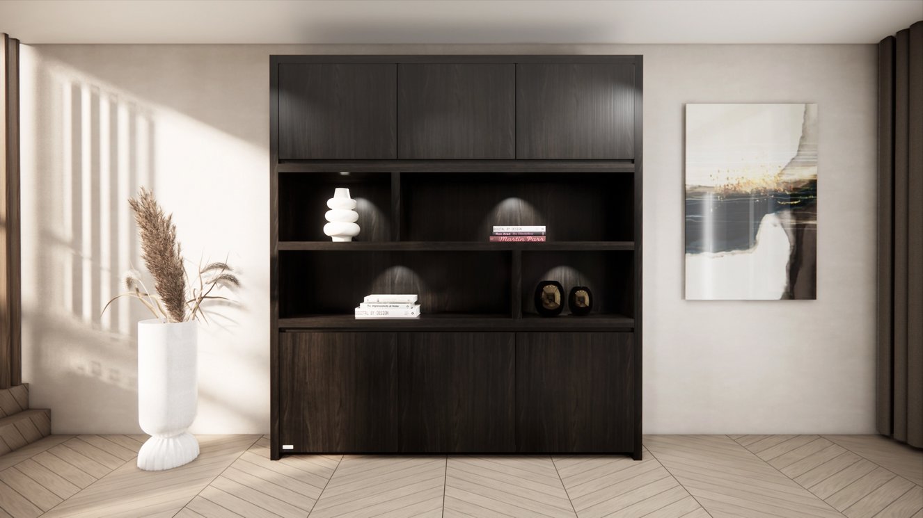 Franklin Vakkenkast King-size 170-220	cm Eiken