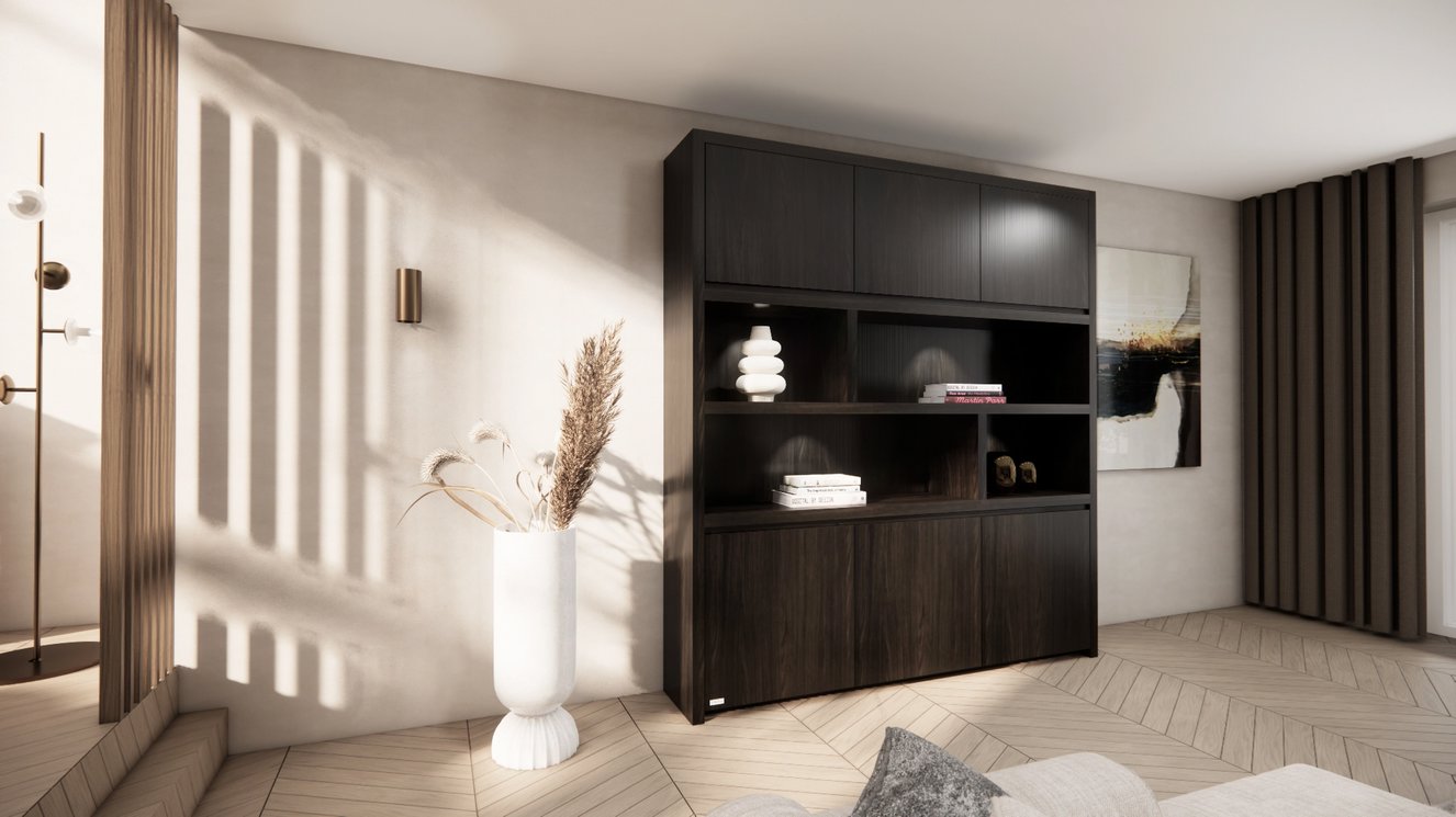 Franklin Vakkenkast King-size 170-220	cm Eiken