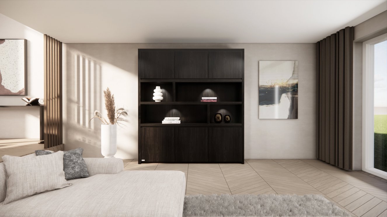 Franklin Vakkenkast King-size 170-220	cm Eiken