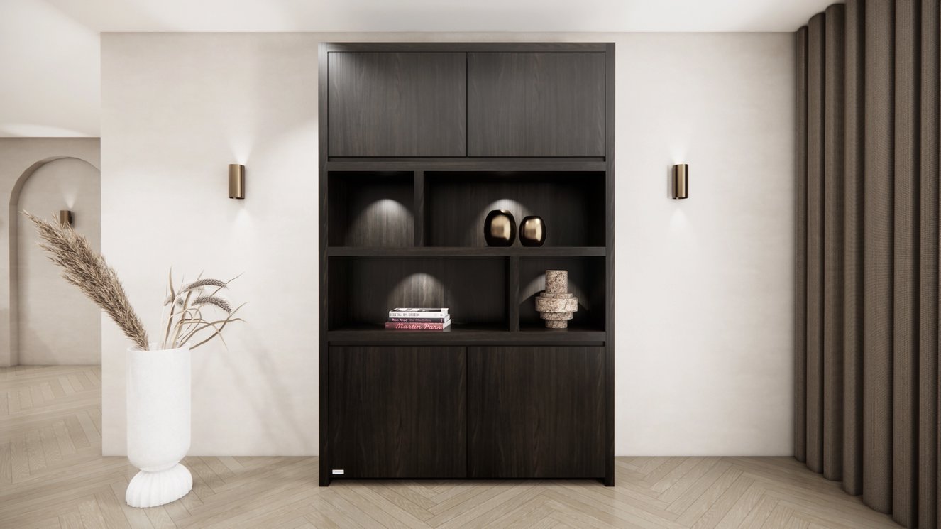 Franklin Vakkenkast Queen-size 130-160 cm Eiken