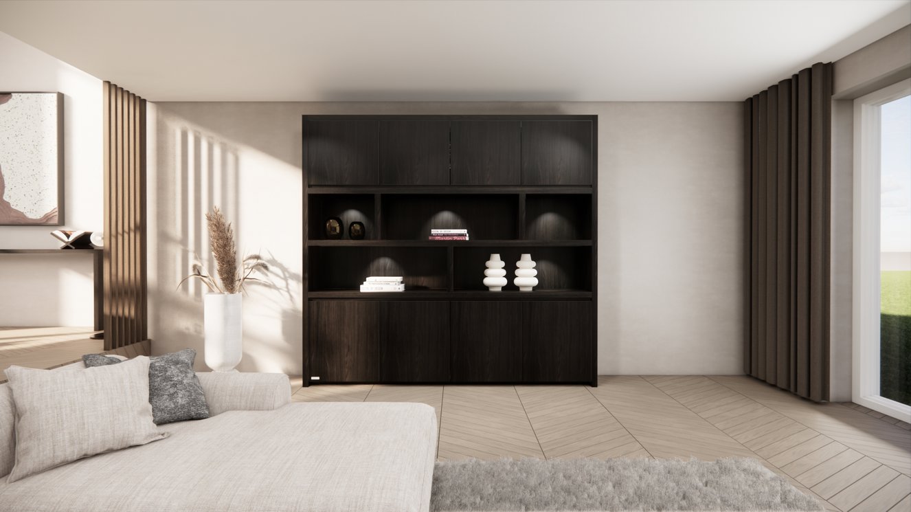 Franklin Vakkenkast Royal-size 230-260	cm Eiken