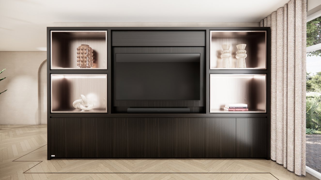 Cinewall	Grace King-size 350-410	cm Eiken