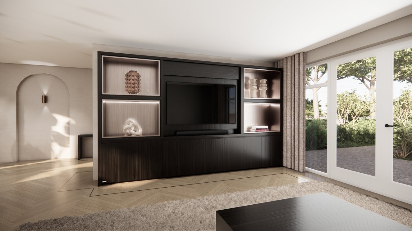 Cinewall	Grace King-size 350-410	cm Eiken