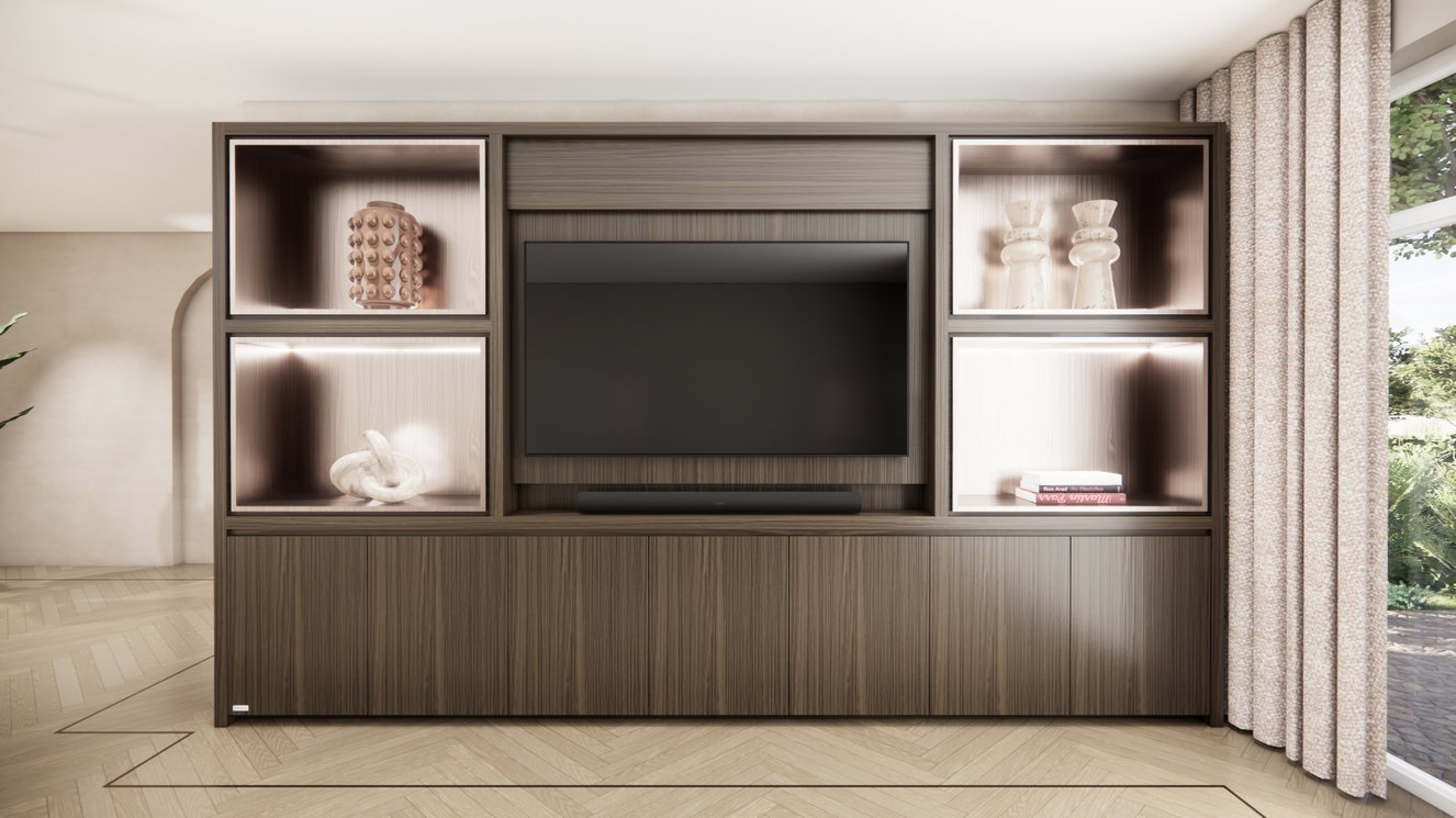 Cinewall	Grace King-size 350-410	cm Eiken