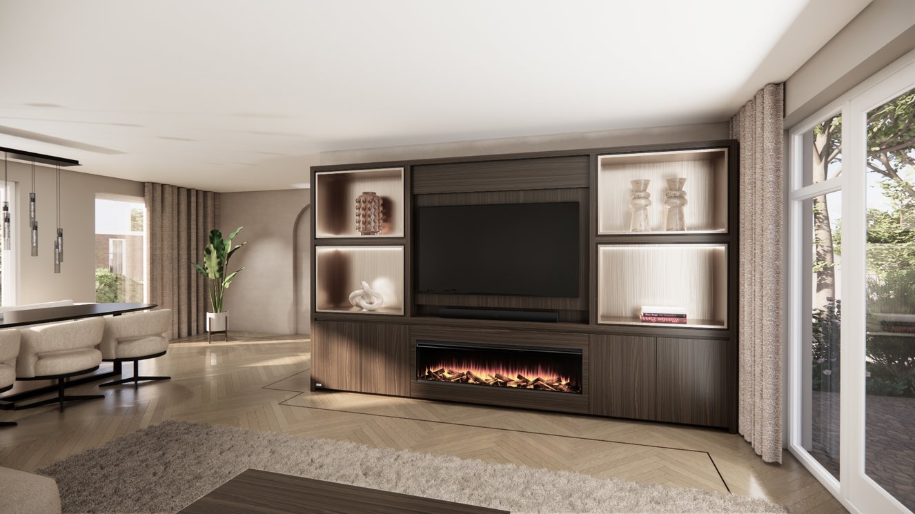 Cinewall	Grace King-size 350-410	cm Eiken British	Fires