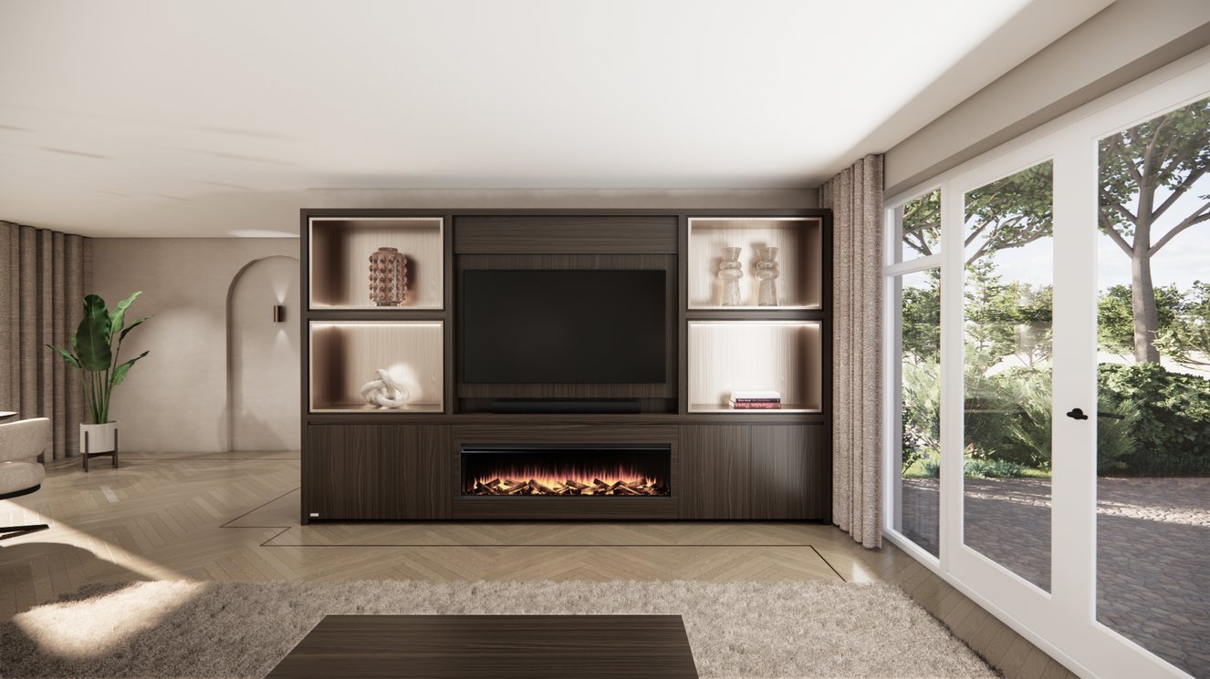 Cinewall	Grace King-size 350-410	cm Eiken British	Fires