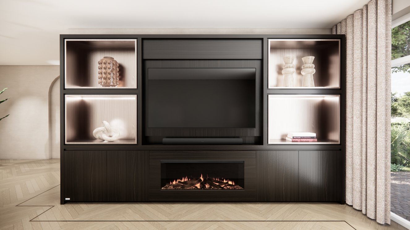 Cinewall	Grace King-size 350-410	cm Eiken British	Fires