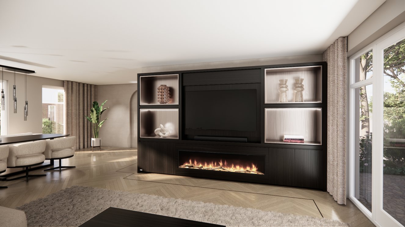 Cinewall	Grace King-size 350-410	cm Eiken Dimplex