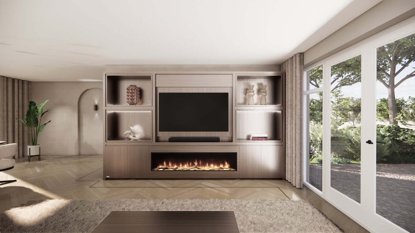 Cinewall	Grace King-size 350-410	cm Eiken Dimplex