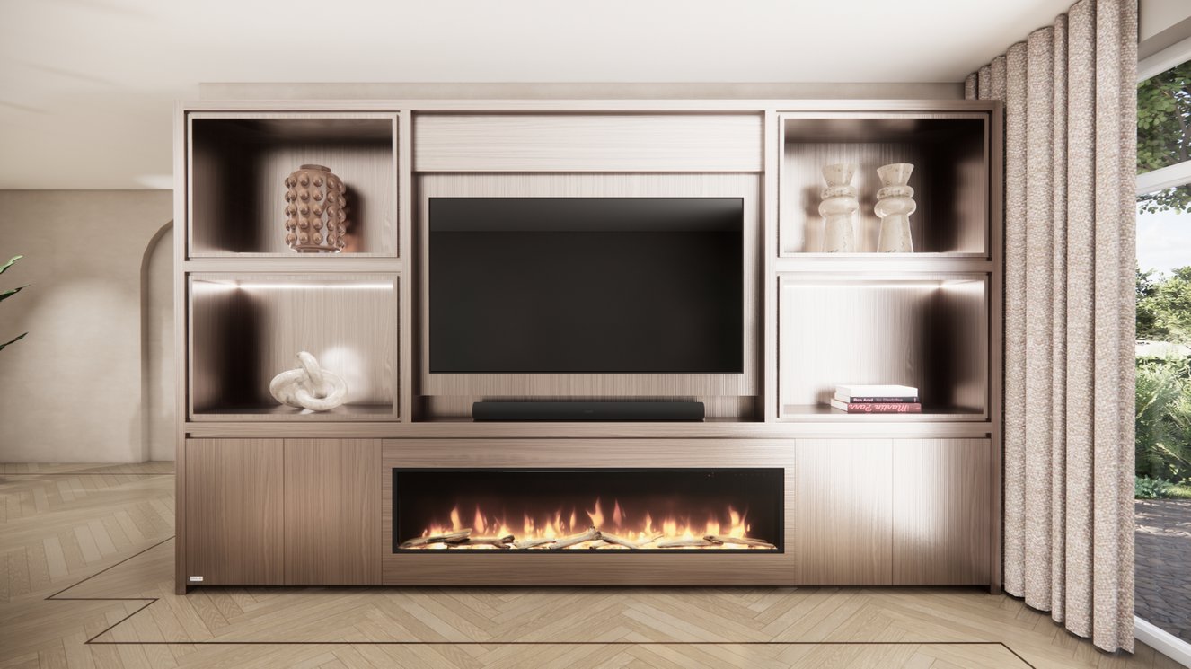 Cinewall	Grace King-size 350-410	cm Eiken Dimplex