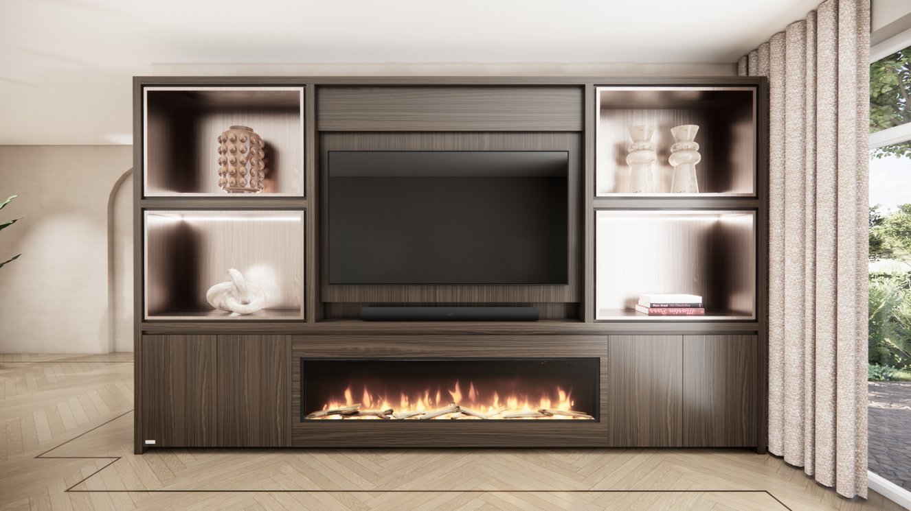 Cinewall	Grace King-size 350-410	cm Eiken Dimplex