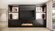 Grace Cinewall King-size 350-410 cm Eiken Dimplex 50inch