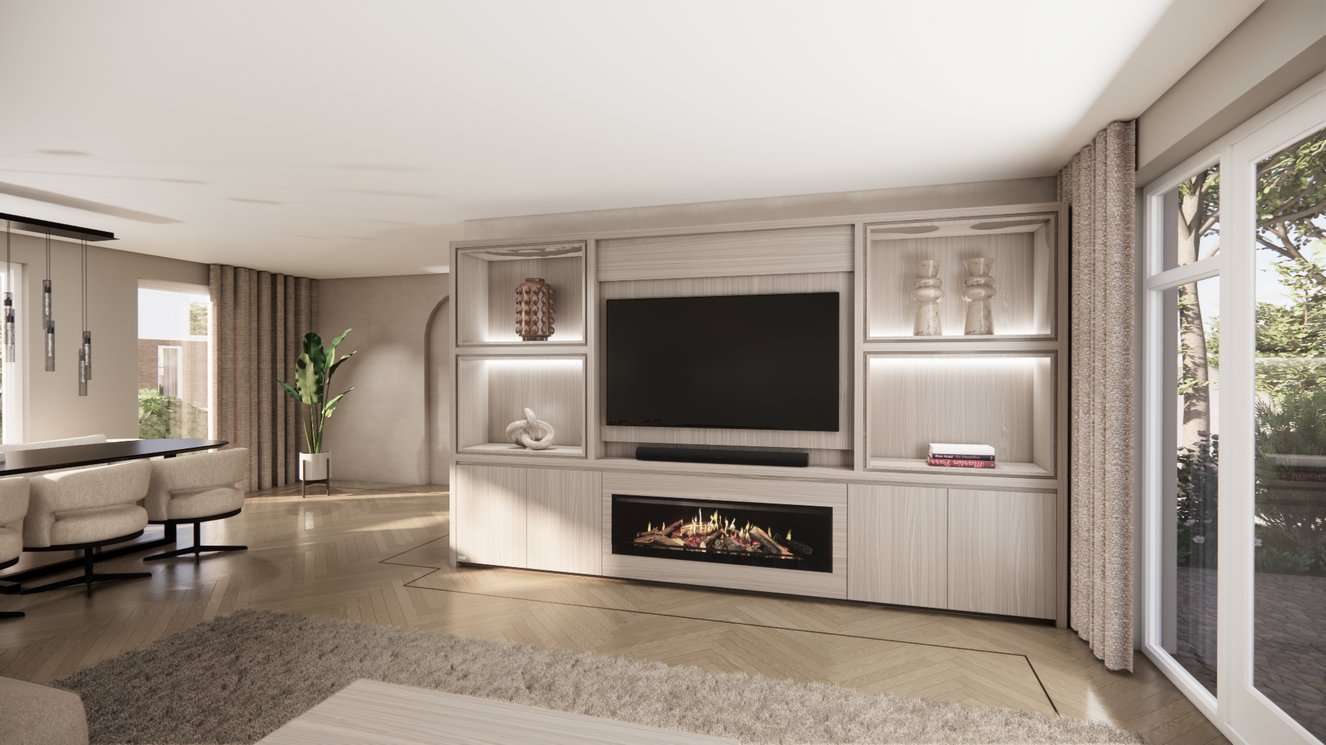 Cinewall	Grace King-size 350-410	cm Eiken Kalfire	E-SERIE