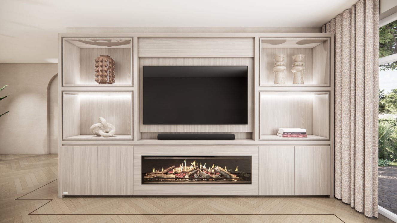 Cinewall	Grace King-size 350-410	cm Eiken Kalfire	E-ONE