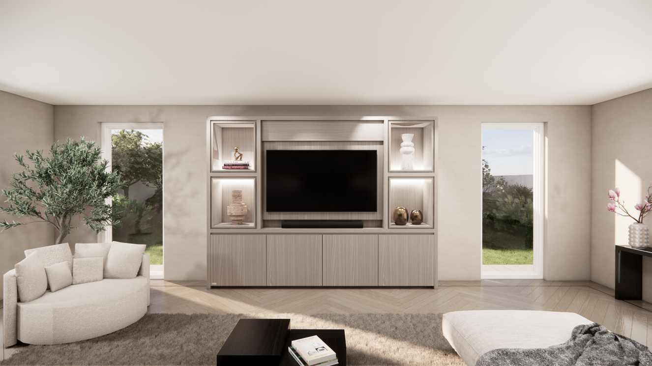 Cinewall	Grace Queen-size 280-340	cm Eiken