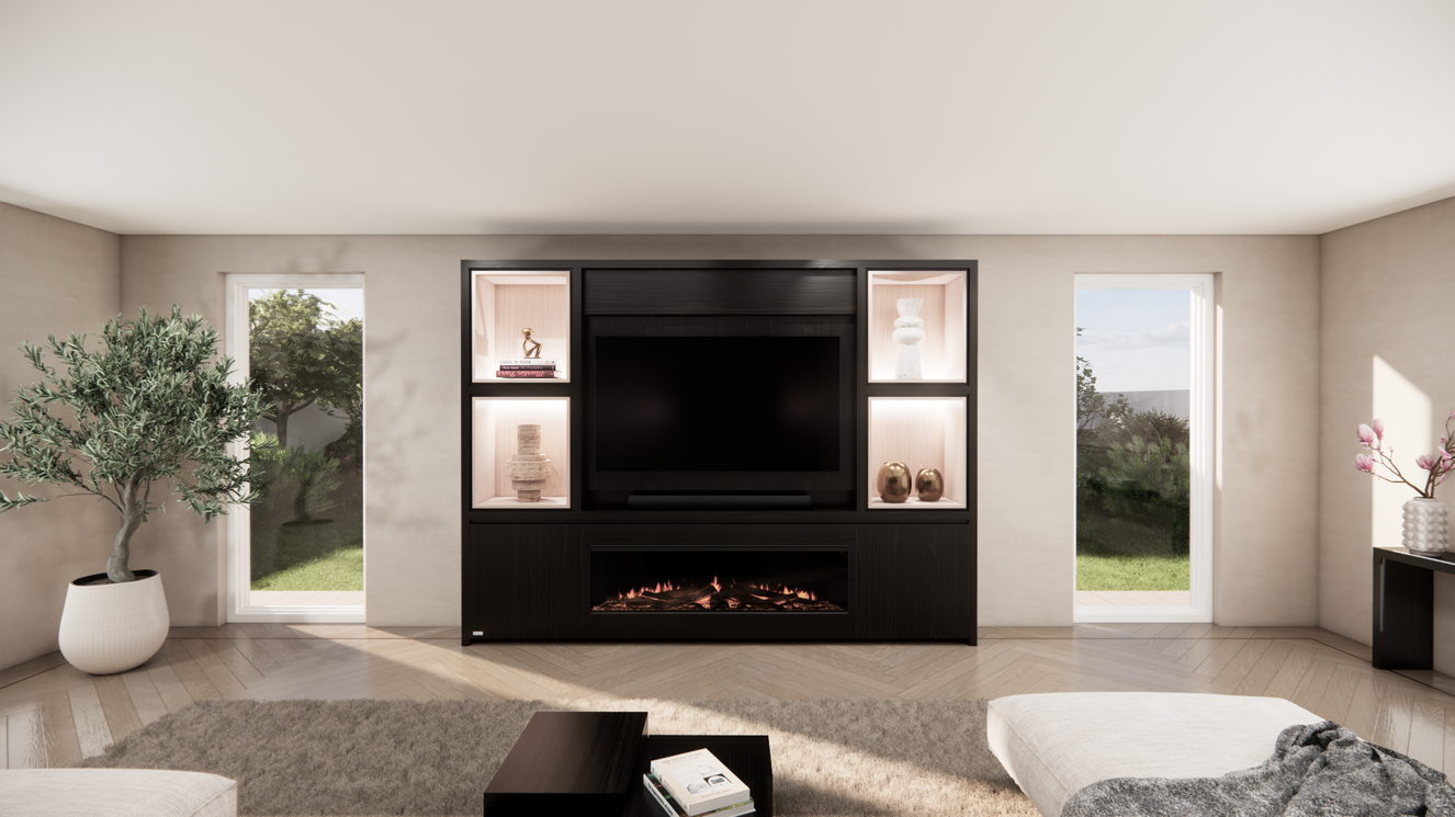 Cinewall	Grace Queen-size 280-340	cm Eiken British Fires