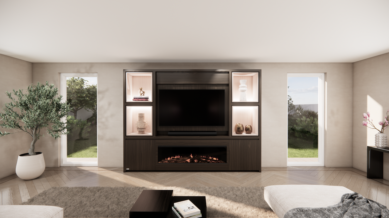 Cinewall	Grace Queen-size 280-340	cm Eiken British Fires