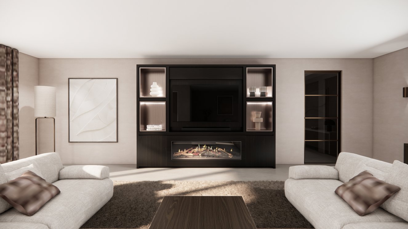 Cinewall	Grace Queen-size 280-340	cm Eiken Kalfire	E-ONE