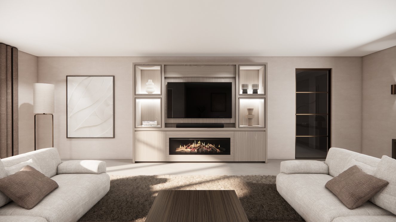 Cinewall	Grace Queen-size 280-340	cm Eiken Kalfire	E-SERIE