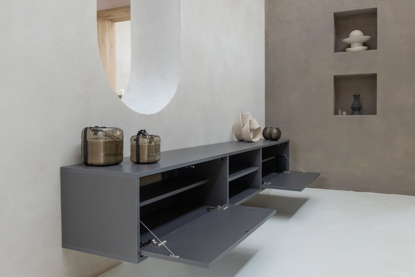 Tv-Meubel	Henry 2	Kleppen 2	Vakken Hangend Melamine