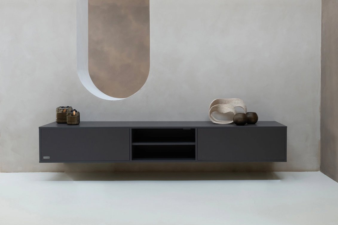 Tv-Meubel	Henry 2	Kleppen 2	Vakken Hangend Melamine