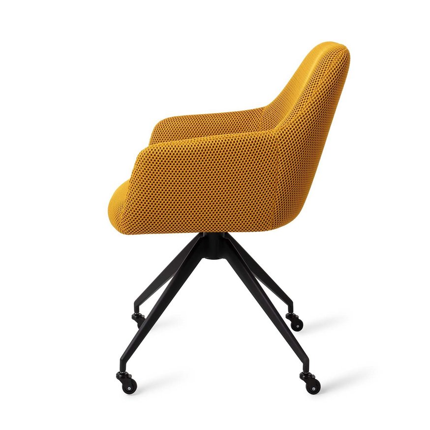 Hiroo Groovy Garam Eetkamerstoel Glide Black