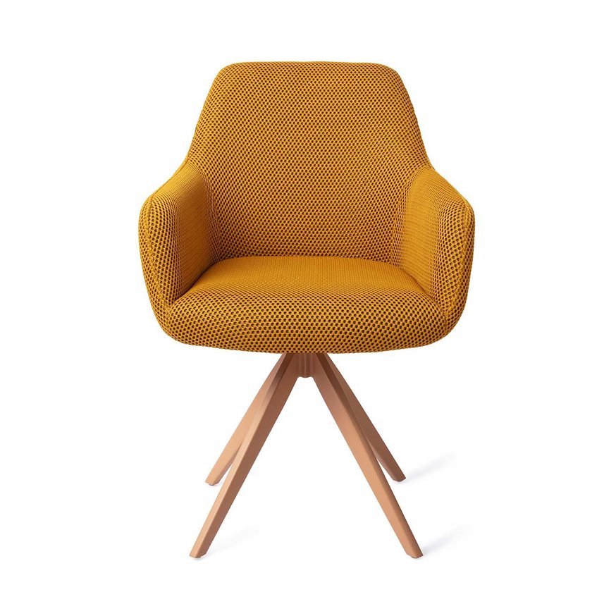 Hiroo Groovy Garam Eetkamerstoel Turn Peach