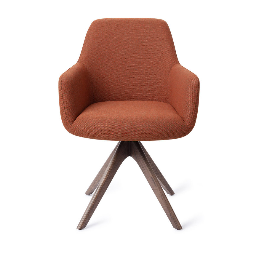 Hiroo Hearth Harmony Eetkamerstoel Revolve Oak Walnut