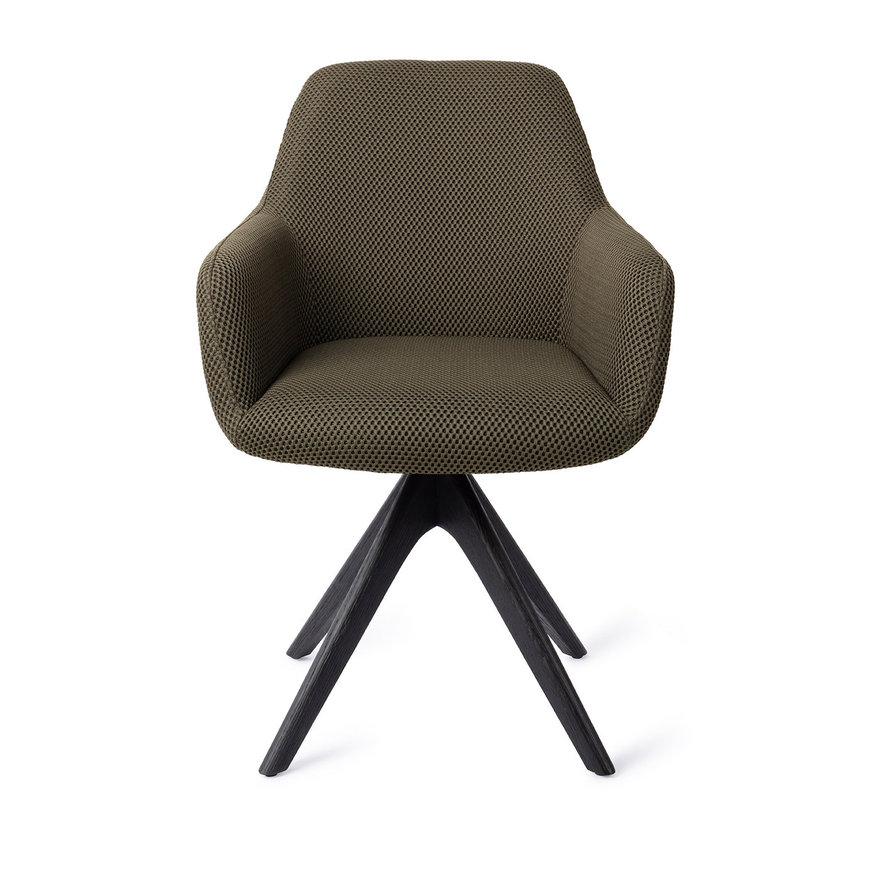 Hiroo Jungle Jewel Eetkamerstoel Revolve Oak Black