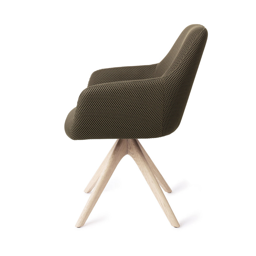 Hiroo Jungle Jewel Eetkamerstoel Revolve Oak Bleach