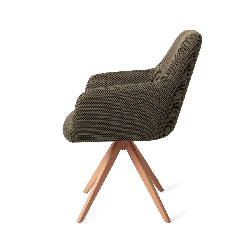 Hiroo Jungle Jewel Eetkamerstoel Turn Peach