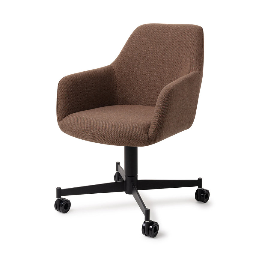 Hiroo Rustic Rye Eetkamerstoel Caster Black