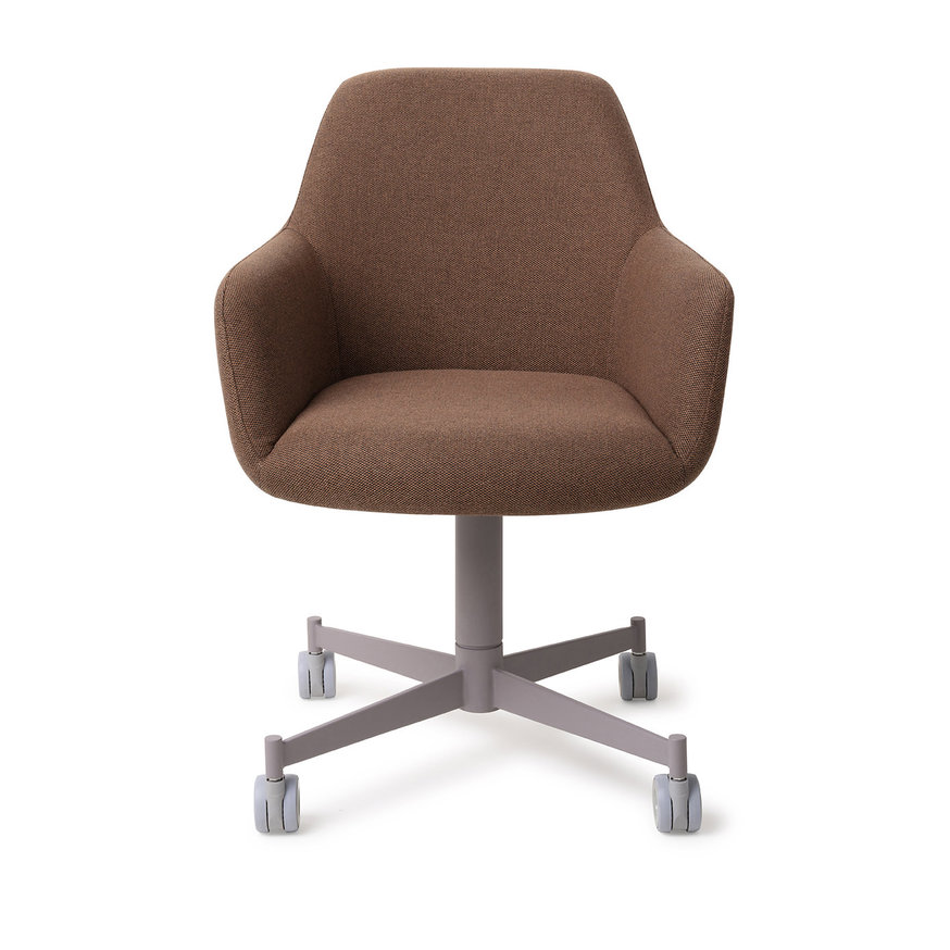 Hiroo Rustic Rye Eetkamerstoel Caster Grey