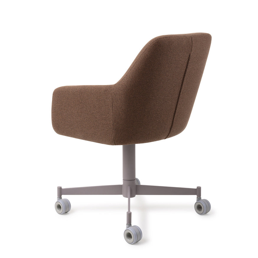 Hiroo Rustic Rye Eetkamerstoel Caster Grey
